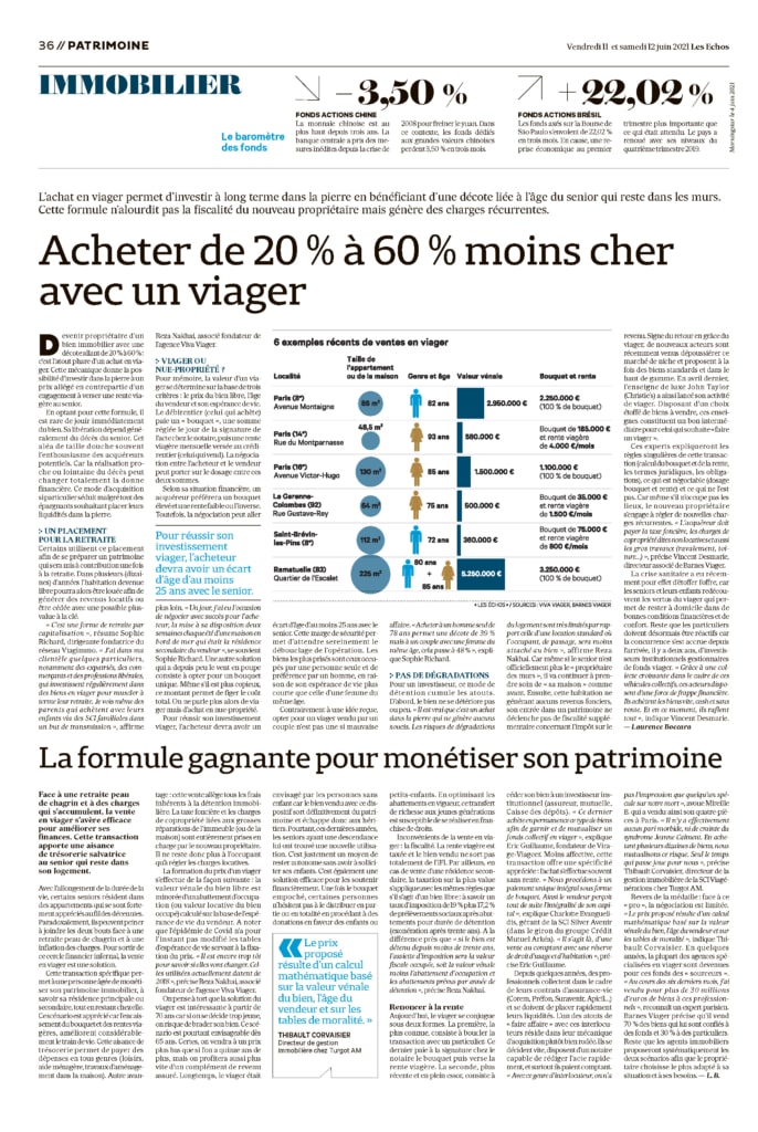 Les Echos du Vendredi 11 et Samedi 12 Juin 2021 Les Echos du Vendredi 11 et Samedi 12 Juin 2021