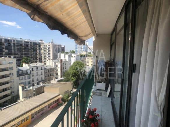 Appt  2 pièces de 46m² avec balcon – Nue-propriété  Paris 19ème